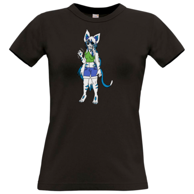 Motiv: T-Shirt Damen Premium FAIR WEAR - Maskottchen - bestimme auf Wunsch Details wie Produkt, Grösse, Farbe und Position selbst ! Motiv: T-Shirt Damen Premium FAIR WEAR - Maskottchen