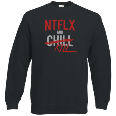 Motiv: Sweatshirt Classic - NTFLX - bestimme auf Wunsch Details wie Produkt, Grösse, Farbe und Position selbst ! Motiv: Sweatshirt Classic - NTFLX