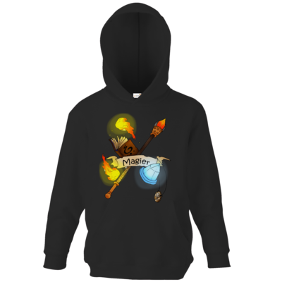 Motiv: Kids Hooded Sweat - Magier - bestimme auf Wunsch Details wie Produkt, Grösse, Farbe und Position selbst ! Motiv: Kids Hooded Sweat - Magier