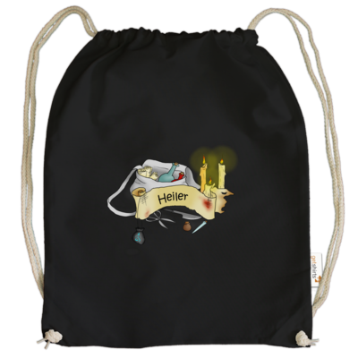 Motiv: Cotton Gymsac - Heiler - bestimme auf Wunsch Details wie Produkt, Grösse, Farbe und Position selbst ! Motiv: Cotton Gymsac - Heiler
