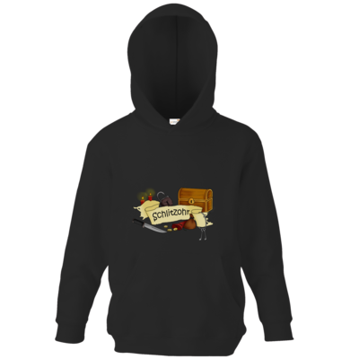 Motiv: Kids Hooded Sweat - Schlitzohr - bestimme auf Wunsch Details wie Produkt, Grösse, Farbe und Position selbst ! Motiv: Kids Hooded Sweat - Schlitzohr
