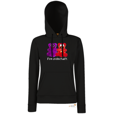 Motiv: Hoodie Damen Classic - Lucky - Freundschaft - bestimme auf Wunsch Details wie Produkt, Grösse, Farbe und Position selbst ! Motiv: Hoodie Damen Classic - Lucky - Freundschaft