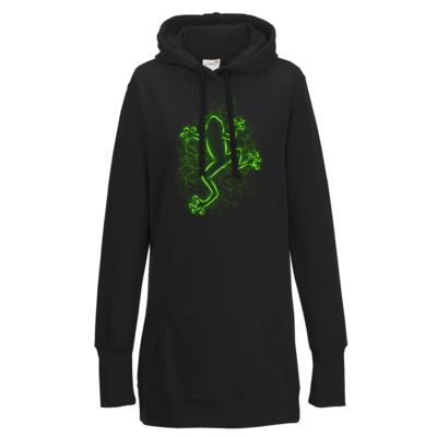Motiv: Lady Longline Hoodie - Frog - bestimme auf Wunsch Details wie Produkt, Grösse, Farbe und Position selbst ! Motiv: Lady Longline Hoodie - Frog