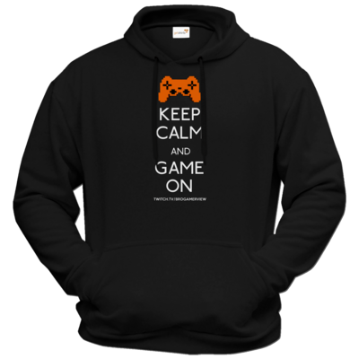 Motiv: Hoodie Premium FAIR WEAR - Keep Calm Game On - bestimme auf Wunsch Details wie Produkt, Grösse, Farbe und Position selbst ! Motiv: Hoodie Premium FAIR WEAR - Keep Calm Game On