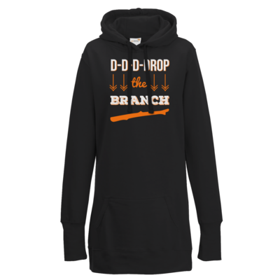 Motiv: Lady Longline Hoodie - Drop the Branch - bestimme auf Wunsch Details wie Produkt, Grösse, Farbe und Position selbst ! Motiv: Lady Longline Hoodie - Drop the Branch