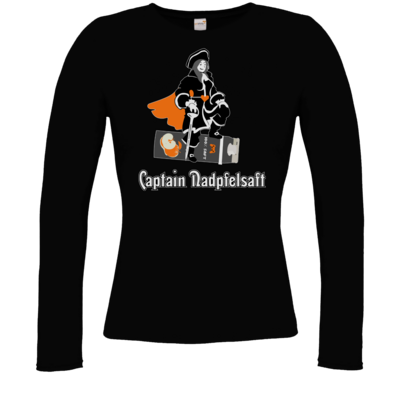Motiv: Longsleeve Damen FAIR WEAR - Captain Nadpfelsaft - bestimme auf Wunsch Details wie Produkt, Grösse, Farbe und Position selbst ! Motiv: Longsleeve Damen FAIR WEAR - Captain Nadpfelsaft