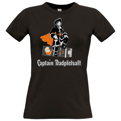 Motiv: T-Shirt Damen Premium FAIR WEAR - Captain Nadpfelsaft - bestimme auf Wunsch Details wie Produkt, Grösse, Farbe und Position selbst ! Motiv: T-Shirt Damen Premium FAIR WEAR - Captain Nadpfelsaft