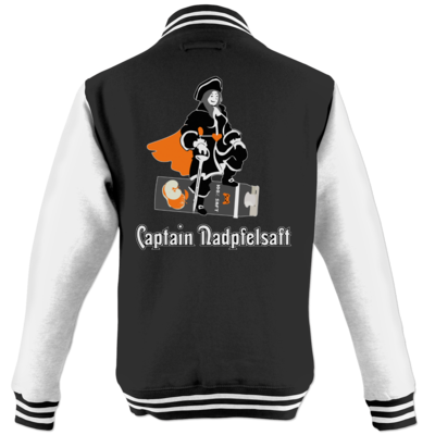 Motiv: College Jacke - Captain Nadpfelsaft - bestimme auf Wunsch Details wie Produkt, Grösse, Farbe und Position selbst ! Motiv: College Jacke - Captain Nadpfelsaft