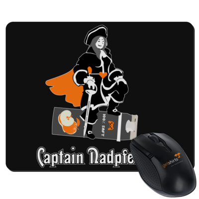 Motiv: Mousepad Textil - Captain Nadpfelsaft - bestimme auf Wunsch Details wie Produkt, Grösse, Farbe und Position selbst ! Motiv: Mousepad Textil - Captain Nadpfelsaft