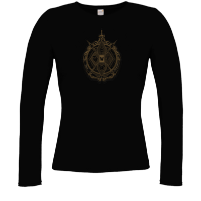 Motiv: Longsleeve Damen FAIR WEAR - B2W Wappen Black - bestimme auf Wunsch Details wie Produkt, Grösse, Farbe und Position selbst ! Motiv: Longsleeve Damen FAIR WEAR - B2W Wappen Black