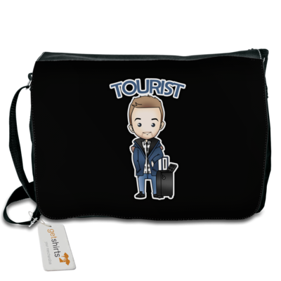 Motiv: Schultertasche - Tourist - bestimme auf Wunsch Details wie Produkt, Grösse, Farbe und Position selbst ! Motiv: Schultertasche - Tourist