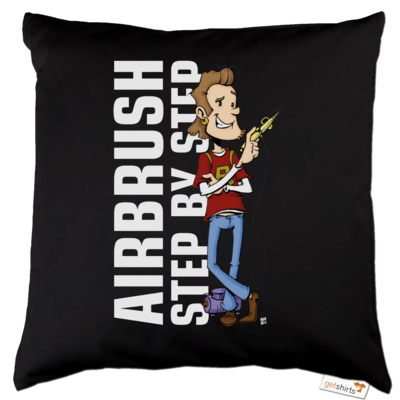 Motiv: Kissen Baumwolle - Airhard Step BY Step Logo - bestimme auf Wunsch Details wie Produkt, Grösse, Farbe und Position selbst ! Motiv: Kissen Baumwolle - Airhard Step BY Step Logo