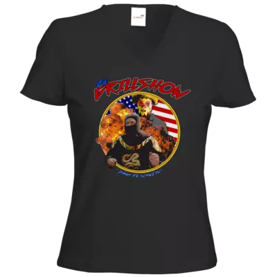 Motiv: T-Shirts Damen V-Neck FAIR WEAR - Die Grillshow - Motiv 3 - bestimme auf Wunsch Details wie Produkt, Grösse, Farbe und Position selbst ! Motiv: T-Shirts Damen V-Neck FAIR WEAR - Die Grillshow - Motiv 3