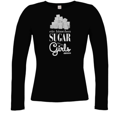 Motiv: Longsleeve Damen FAIR WEAR - Sugar für die Girls - bestimme auf Wunsch Details wie Produkt, Grösse, Farbe und Position selbst ! Motiv: Longsleeve Damen FAIR WEAR - Sugar für die Girls