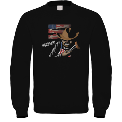 Motiv: Sweatshirt FAIR WEAR - Die Grillshow - Hüüüaah - bestimme auf Wunsch Details wie Produkt, Grösse, Farbe und Position selbst ! Motiv: Sweatshirt FAIR WEAR - Die Grillshow - Hüüüaah