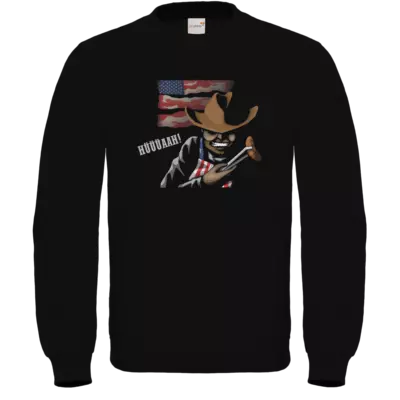 Motiv: Sweatshirt FAIR WEAR - Die Grillshow - Hüüüaah - bestimme auf Wunsch Details wie Produkt, Grösse, Farbe und Position selbst ! Motiv: Sweatshirt FAIR WEAR - Die Grillshow - Hüüüaah