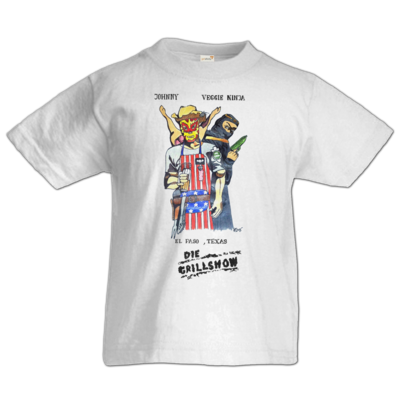 Motiv: Kids T-Shirt Premium FAIR WEAR - Die Grillshow - Filmplakat - bestimme auf Wunsch Details wie Produkt, Grösse, Farbe und Position selbst ! Motiv: Kids T-Shirt Premium FAIR WEAR - Die Grillshow - Filmplakat