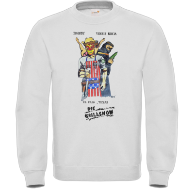 Motiv: Sweatshirt FAIR WEAR - Die Grillshow - Filmplakat - bestimme auf Wunsch Details wie Produkt, Grösse, Farbe und Position selbst ! Motiv: Sweatshirt FAIR WEAR - Die Grillshow - Filmplakat