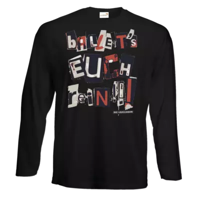 Motiv: Exact 190 Longsleeve FAIR WEAR - Grillshow Ballerts euch rein - bestimme auf Wunsch Details wie Produkt, Grösse, Farbe und Position selbst ! Motiv: Exact 190 Longsleeve FAIR WEAR - Grillshow Ballerts euch rein
