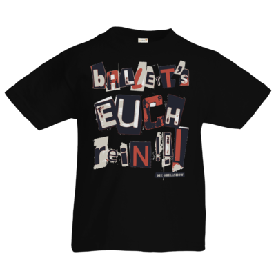 Motiv: Kids T-Shirt Premium FAIR WEAR - Grillshow Ballerts euch rein - bestimme auf Wunsch Details wie Produkt, Grösse, Farbe und Position selbst ! Motiv: Kids T-Shirt Premium FAIR WEAR - Grillshow Ballerts euch rein