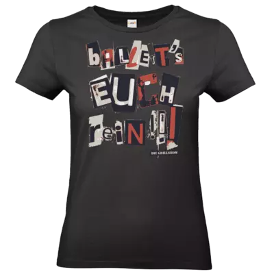 Motiv: T-Shirt Damen Premium FAIR WEAR - Grillshow Ballerts euch rein - bestimme auf Wunsch Details wie Produkt, Grösse, Farbe und Position selbst ! Motiv: T-Shirt Damen Premium FAIR WEAR - Grillshow Ballerts euch rein