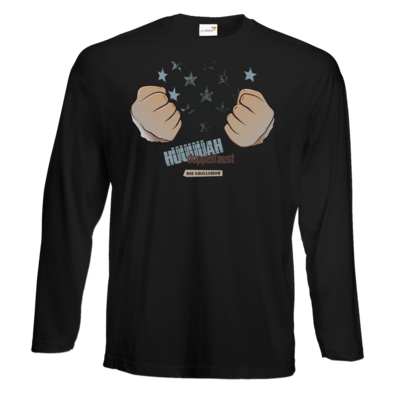 Motiv: Exact 190 Longsleeve FAIR WEAR - Grillshow Doppelfaust - bestimme auf Wunsch Details wie Produkt, Grösse, Farbe und Position selbst ! Motiv: Exact 190 Longsleeve FAIR WEAR - Grillshow Doppelfaust