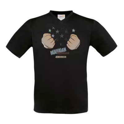 Motiv: T-Shirt V-Neck FAIR WEAR - Grillshow Doppelfaust - bestimme auf Wunsch Details wie Produkt, Grösse, Farbe und Position selbst ! Motiv: T-Shirt V-Neck FAIR WEAR - Grillshow Doppelfaust