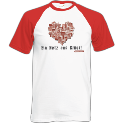 Motiv: Baseball-T FAIR WEAR - Grillshow Netz aus Glueck - bestimme auf Wunsch Details wie Produkt, Grösse, Farbe und Position selbst ! Motiv: Baseball-T FAIR WEAR - Grillshow Netz aus Glueck