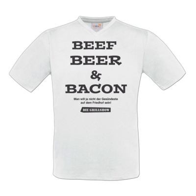 Motiv: T-Shirt V-Neck FAIR WEAR - Grillshow nicht der Gesuendeste - bestimme auf Wunsch Details wie Produkt, Grösse, Farbe und Position selbst ! Motiv: T-Shirt V-Neck FAIR WEAR - Grillshow nicht der Gesuendeste