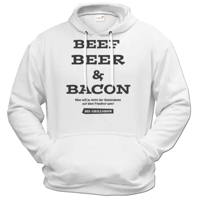 Motiv: Hoodie Premium FAIR WEAR - Grillshow nicht der Gesuendeste - bestimme auf Wunsch Details wie Produkt, Grösse, Farbe und Position selbst ! Motiv: Hoodie Premium FAIR WEAR - Grillshow nicht der Gesuendeste