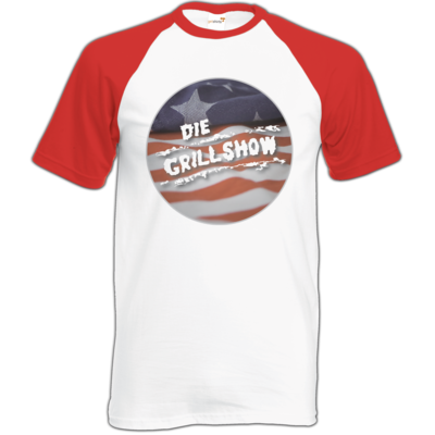 Motiv: Baseball-T FAIR WEAR - Grillshow - bestimme auf Wunsch Details wie Produkt, Grösse, Farbe und Position selbst ! Motiv: Baseball-T FAIR WEAR - Grillshow