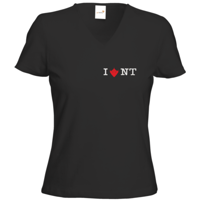 Motiv: T-Shirts Damen V-Neck FAIR WEAR - I Love NT 2.0 - bestimme auf Wunsch Details wie Produkt, Grösse, Farbe und Position selbst ! Motiv: T-Shirts Damen V-Neck FAIR WEAR - I Love NT 2.0