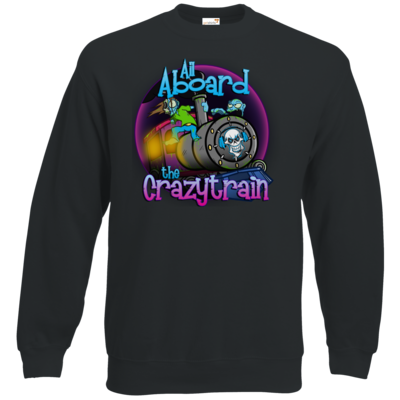 Motiv: Sweatshirt Classic - SandcoolTV - Crazytrain - bestimme auf Wunsch Details wie Produkt, Grösse, Farbe und Position selbst ! Motiv: Sweatshirt Classic - SandcoolTV - Crazytrain