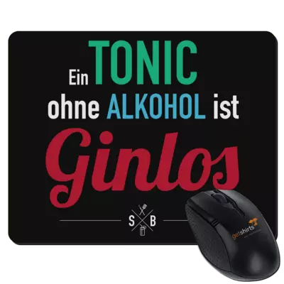 Motiv: Mousepad Textil - SizzleBrothers - Grillen - Gin - ginlos 2 - bestimme auf Wunsch Details wie Produkt, Grösse, Farbe und Position selbst ! Motiv: Mousepad Textil - SizzleBrothers - Grillen - Gin - ginlos 2