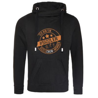 Motiv: Cross Neck Hoodie - sizzler_3_dunkel - bestimme auf Wunsch Details wie Produkt, Grösse, Farbe und Position selbst ! Motiv: Cross Neck Hoodie - sizzler_3_dunkel