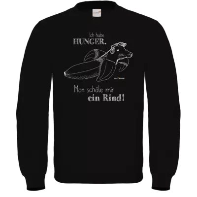 Motiv: Sweatshirt FAIR WEAR - SizzleBrothers - Grillen - Hunger Rind schälen - bestimme auf Wunsch Details wie Produkt, Grösse, Farbe und Position selbst ! Motiv: Sweatshirt FAIR WEAR - SizzleBrothers - Grillen - Hunger Rind schälen