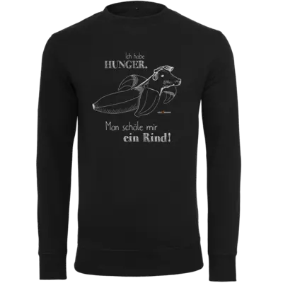 Motiv: Light Crew Sweatshirt - SizzleBrothers - Grillen - Hunger Rind schälen - bestimme auf Wunsch Details wie Produkt, Grösse, Farbe und Position selbst ! Motiv: Light Crew Sweatshirt - SizzleBrothers - Grillen - Hunger Rind schälen