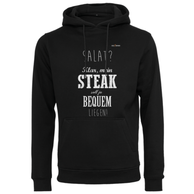 Motiv: Heavy Hoodie - SizzleBrothers - Grillen - Salat Steak bequem - bestimme auf Wunsch Details wie Produkt, Grösse, Farbe und Position selbst ! Motiv: Heavy Hoodie - SizzleBrothers - Grillen - Salat Steak bequem