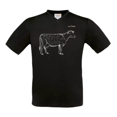 Motiv: T-Shirt V-Neck FAIR WEAR - SizzleBrothers - Grillen - Meatmap - bestimme auf Wunsch Details wie Produkt, Grösse, Farbe und Position selbst ! Motiv: T-Shirt V-Neck FAIR WEAR - SizzleBrothers - Grillen - Meatmap