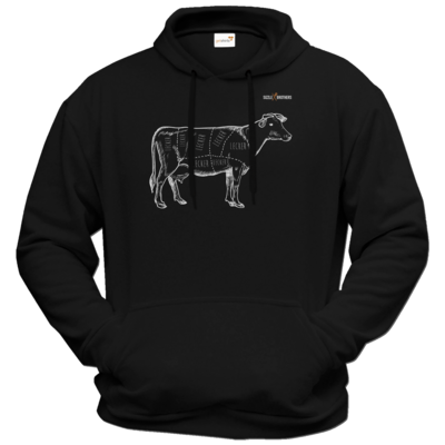 Motiv: Hoodie Premium FAIR WEAR - SizzleBrothers - Grillen - Meatmap - bestimme auf Wunsch Details wie Produkt, Grösse, Farbe und Position selbst ! Motiv: Hoodie Premium FAIR WEAR - SizzleBrothers - Grillen - Meatmap