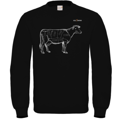 Motiv: Sweatshirt FAIR WEAR - SizzleBrothers - Grillen - Meatmap - bestimme auf Wunsch Details wie Produkt, Grösse, Farbe und Position selbst ! Motiv: Sweatshirt FAIR WEAR - SizzleBrothers - Grillen - Meatmap