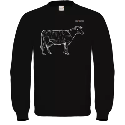 Motiv: Sweatshirt FAIR WEAR - SizzleBrothers - Grillen - Meatmap - bestimme auf Wunsch Details wie Produkt, Grösse, Farbe und Position selbst ! Motiv: Sweatshirt FAIR WEAR - SizzleBrothers - Grillen - Meatmap
