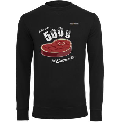 Motiv: Light Crew Sweatshirt - SizzleBrothers - Grillen - Carpaccio - bestimme auf Wunsch Details wie Produkt, Grösse, Farbe und Position selbst ! Motiv: Light Crew Sweatshirt - SizzleBrothers - Grillen - Carpaccio