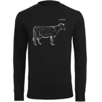 Motiv: Light Crew Sweatshirt - SizzleBrothers - Grillen - Meatmap - bestimme auf Wunsch Details wie Produkt, Grösse, Farbe und Position selbst ! Motiv: Light Crew Sweatshirt - SizzleBrothers - Grillen - Meatmap