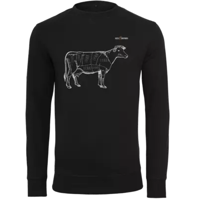 Motiv: Light Crew Sweatshirt - SizzleBrothers - Grillen - Meatmap - bestimme auf Wunsch Details wie Produkt, Grösse, Farbe und Position selbst ! Motiv: Light Crew Sweatshirt - SizzleBrothers - Grillen - Meatmap