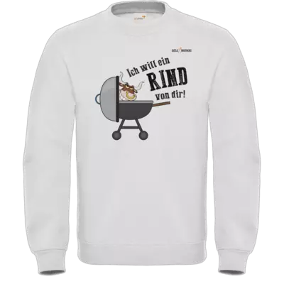Motiv: Sweatshirt FAIR WEAR - SizzleBrothers - Grillen - Ich will ein Rind - bestimme auf Wunsch Details wie Produkt, Grösse, Farbe und Position selbst ! Motiv: Sweatshirt FAIR WEAR - SizzleBrothers - Grillen - Ich will ein Rind