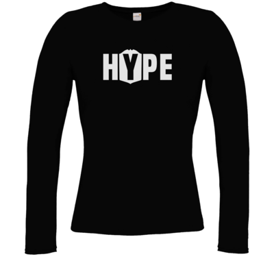 Motiv: Longsleeve Damen FAIR WEAR - Hype - bestimme auf Wunsch Details wie Produkt, Grösse, Farbe und Position selbst ! Motiv: Longsleeve Damen FAIR WEAR - Hype