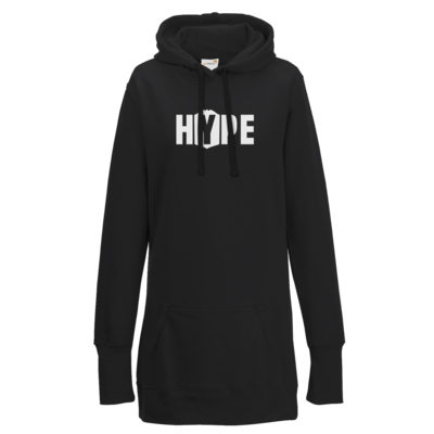 Motiv: Lady Longline Hoodie - Hype - bestimme auf Wunsch Details wie Produkt, Grösse, Farbe und Position selbst ! Motiv: Lady Longline Hoodie - Hype
