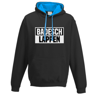 Motiv: Two-Tone Hoodie - BADESCHLAPPEN - bestimme auf Wunsch Details wie Produkt, Grösse, Farbe und Position selbst ! Motiv: Two-Tone Hoodie - BADESCHLAPPEN