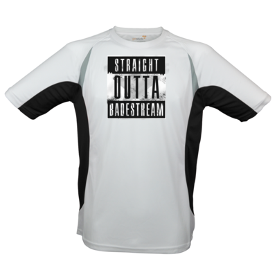 Motiv: Laufshirt Running T - Straight Outta Badestream - bestimme auf Wunsch Details wie Produkt, Grösse, Farbe und Position selbst ! Motiv: Laufshirt Running T - Straight Outta Badestream